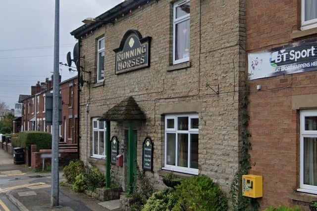 The Running Horses on St James's Road, Orrell, has a rating of 4.5 out of 5 from 86 Google reviews