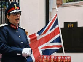 The Lord-Lieutenant Diane Hawkins.