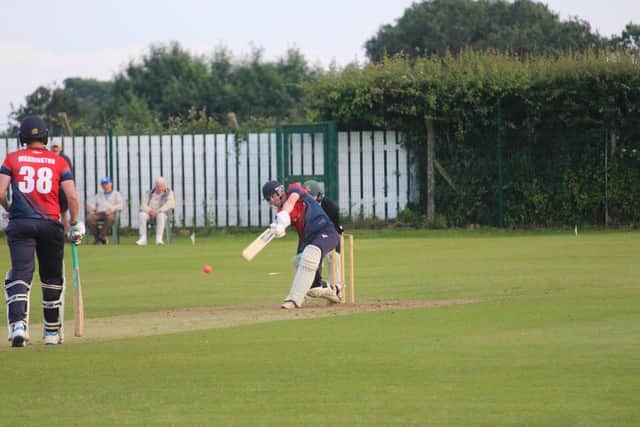 Richard Everett batting in the T20 against Spring View