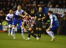 Jack Whatmough was forced off during the first half of Monday night's 2-1 home defeat to Sheffield United