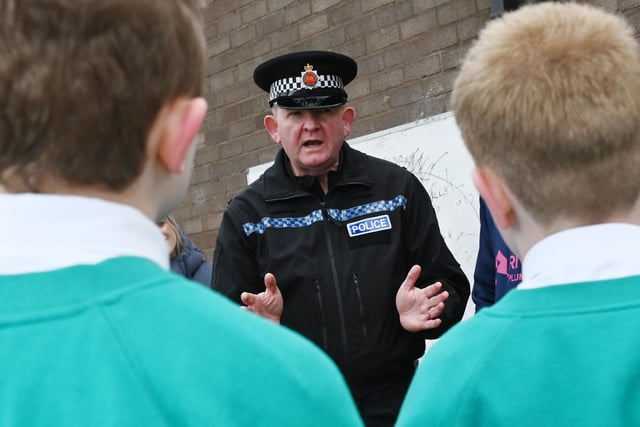 The event was led by Inspector Steve Hanley, pictured, from the Greater Manchester Police.