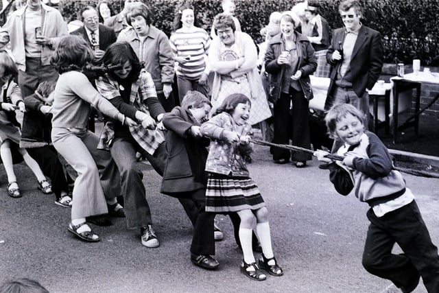 Retro 1977
A tug of war was part of the fun at Vine Sytreet in Whelley, Wigan to celebrate the Queen's silver jubilee with a street party.
