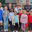 Some of the Bickershaw pupils before their Haigh Woodland Park trip