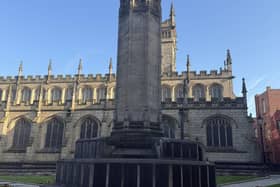 Wigan Cenotaph prior to the works by Structures Group