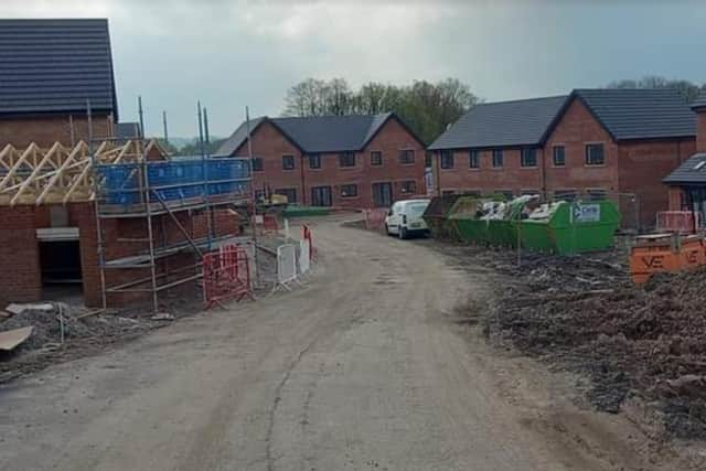 New homes being built on land off Bradley Lane, Standish, where the original Wigan Heinz factory once stood