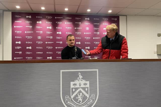 Shaun Maloney addresses the media after Latics' 3-0 defeat at Burnley