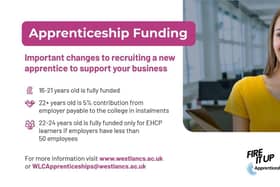 West Lancashire College announce great news for employers!