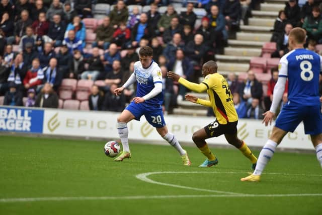 Nathan Broadhead was again Latics' main attacking threat against Watford