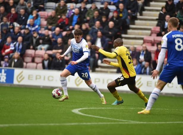 Nathan Broadhead was again Latics' main attacking threat against Watford