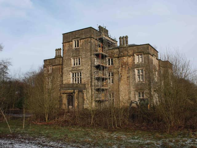 The once magnificent Winstanley Hall