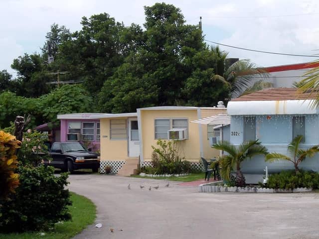 Trailer parks are very common in America