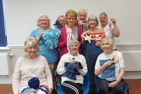 The Salvation Army's Knit &amp; Natter group in Ashton-in-Makerfield create items for exhibition