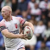 Liam Farrell in action for England in last year's mid-season international
