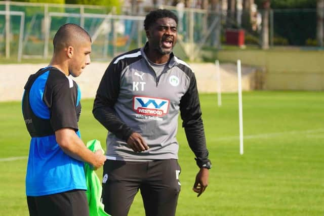 Kolo Toure is enjoying his first week with Wigan Athletic