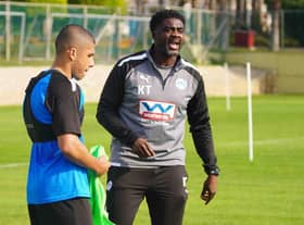 Kolo Toure is enjoying his first week with Wigan Athletic