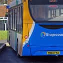 Stagecoach buses to Cudworth were suspended after windows were smashed. File picture shows a stagecoach bus, Picture: Brian Eyre, National World