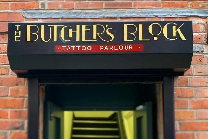 The Butcher's Block Tattoo Parlour in Flax Mill has a rating of 4.8 out of 5 from 209 Google reviews