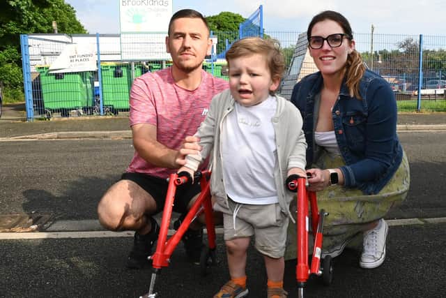 Paul and Lucy Bennett are worried about finding a new nursery for their two-year-old son Arlo, who has additional needs
