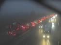 The collision occurred on the M6 northbound between junctions 20 and 21 (Credit: National Highways)