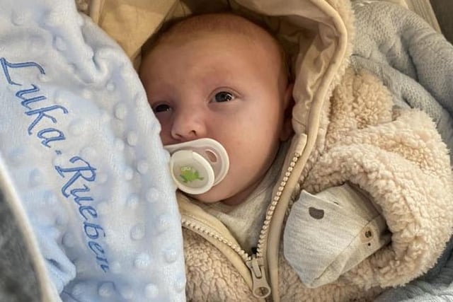 Baby Luka-Rueben Alexander, born 27th November 2023, weighing 9lb 3oz.