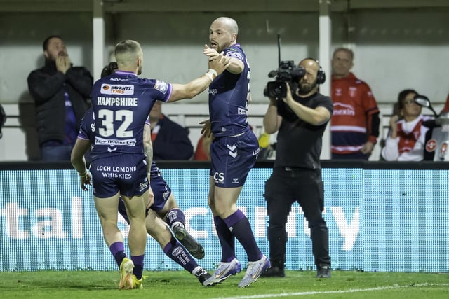 Liam Marshall scored two and assisted two against Hull KR.