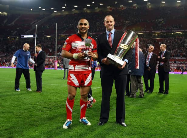 Leuluai was named man of the match in the game against St Helens at Old Trafford, as Wigan lifted the Super League trophy.