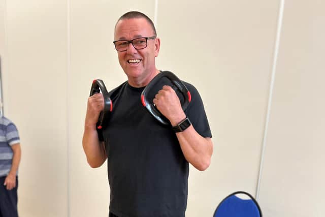 Paul Sutton at his cardiac rehab class