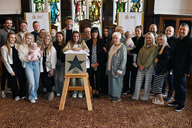Lioness Ella Toone with friends and family.