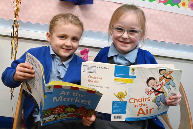 Pupils at St Thomas' CE Primary School, Ashton-in-Makerfield.