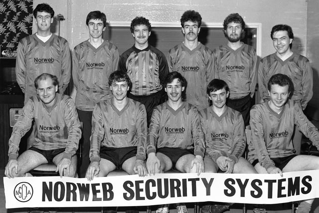 The Ince United football team in December 1985.