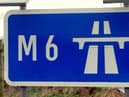 Lanes of the M6 were closed for a period while the scene was cleared