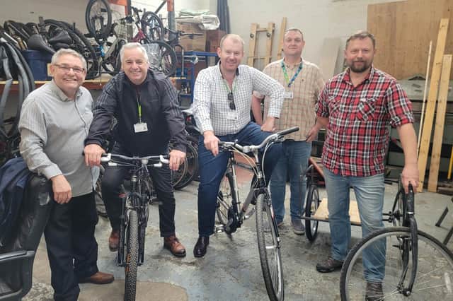 Councillors visited Wigan Cycle Project to find out about its work