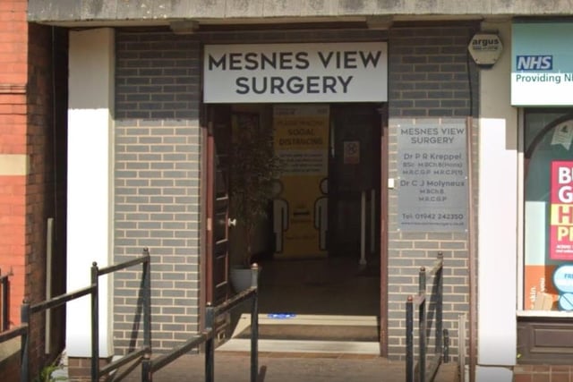 Mesnes View Surgery, near to Wigan town centre, was recorded as having 4,482 patients and the full-time equivalent of 1.7 GPs, which would be the equivalent of 2,586 patients per full-time GP.