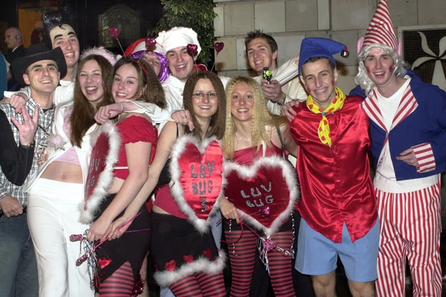 Colourful characters in King Street for the traditional Boxing Day fancy dress night in 2003.