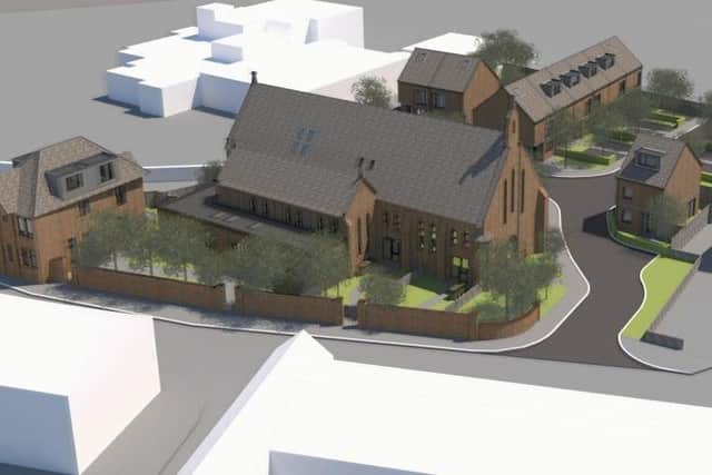 An artist's impression of the affordable housing development on St William's RC Church on Ince Green Lane