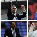 Clockwise from top left Roberto Martinez, Warren Joyce, Paul Jewell and Malky Mackay experienced varying degrees of transfer window success at Latics