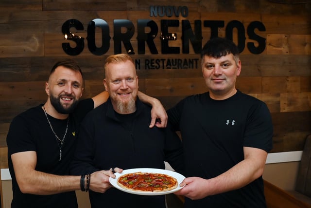 from left, Sevdim Ibram, Jason Wyatt and chef Bagio Ramadan.
