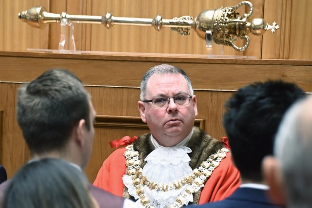 The Mayor of Wigan Coun Kevin Anderson welcomes Wigan's new British Citizens.