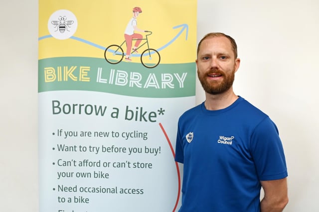 Richard Smith, Be Well - walking and cycling activation manager at Leigh Bike Library.