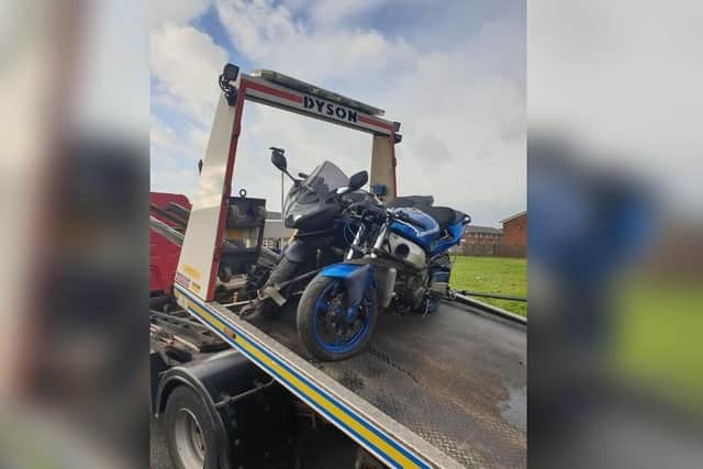 Police on patrol in Platt Bridge spotted the two bikes
