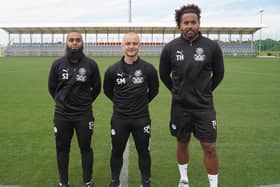 Shaun Maloney parades the new additions to his Latics coaching staff