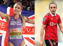 Keely Hodgkinson and Ella Toone have received walk of fame stars