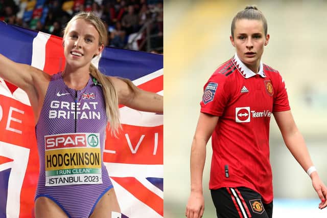 Keely Hodgkinson and Ella Toone have received walk of fame stars