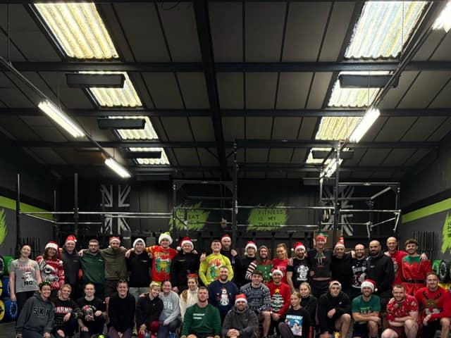 The CrossFit Wigan Community after the Charity Christmas Workout.