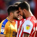 Sam Morsy gets his point across during his time with Latics