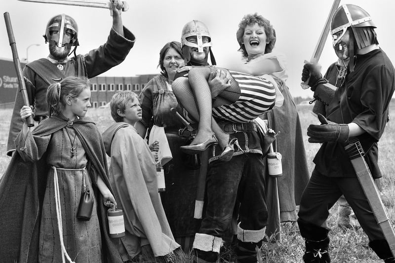 Viking marauders invade Ashton Carnival on Saturday 14th of June 1986.
