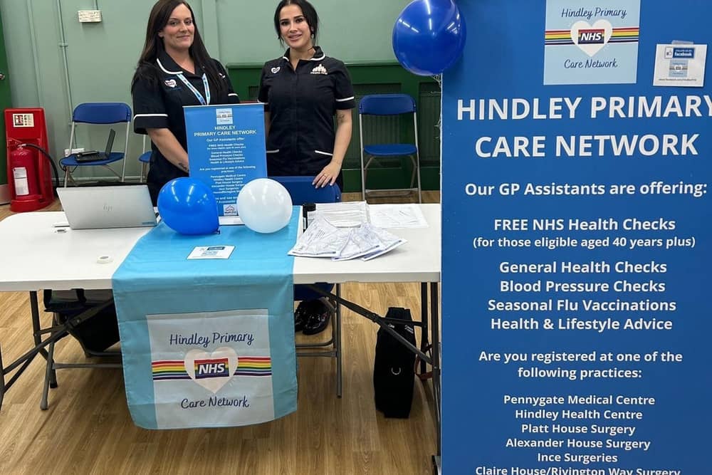 Hindley PCN staff at a diabetes community event