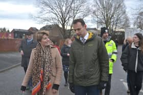 Josh Simons MP with Flooding Minister, Emma Hardy