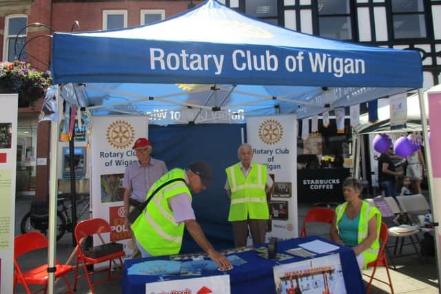 A flashback to a previous Wigan Rotary Community Day in the town centre