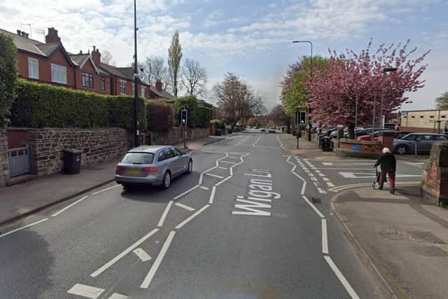 The collision occurred on Wigan Lane